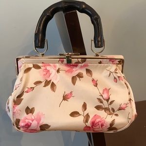 Banana Republic Vintage Floral Silk Bag